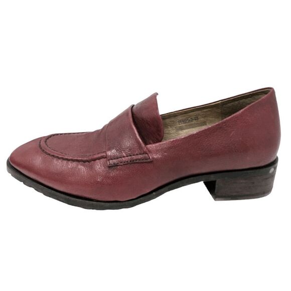 Yuko Imanishi burgandy wine loafers rubber soles - Picture 1 of 7